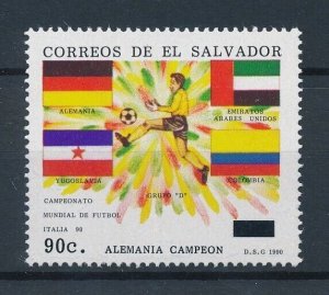 [116289] El Salvador 1991 Football World Cup Soccer champion Germany  MNH