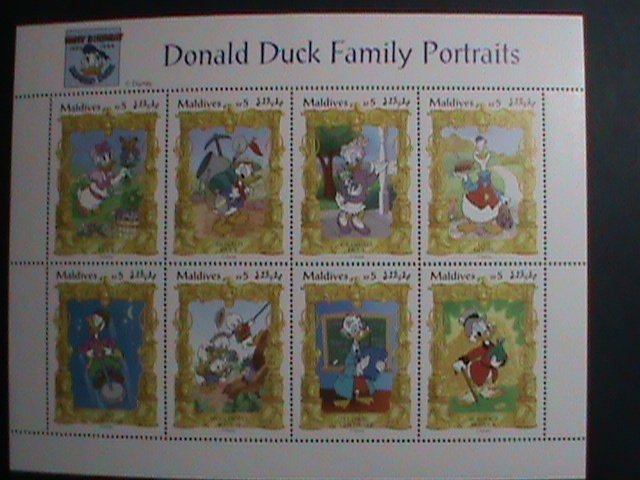 MALDIVES STAMP-1994 SC#2060a DONALD DUCK FAMILY PORTRAITS -DISNEY CARTOON MNH