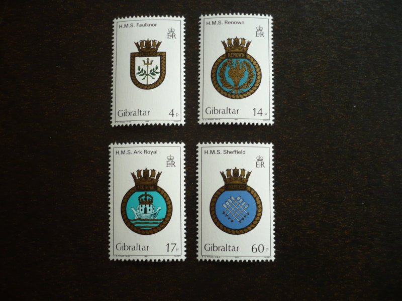 Stamps - Gibraltar - Scott# 449-452 - Mint Never Hinged Set of 4 Stamps