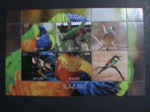 MALAWI-2012-COLLECTIBLES- THE LOVELY BEAUTIFUL BIRDS-MNH S/S VERY FINE