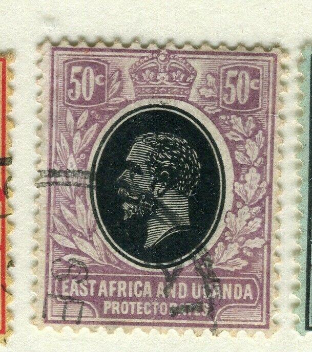 BRITISH EAST AFRICA; 1912 early GV issue fine used Shade of 50c. 