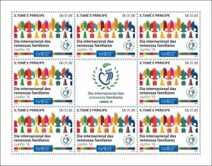 St Thomas - 2020 Family Remittances - 8 Stamp Sheet - ST200532c1