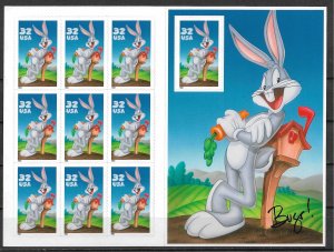 1997 #3137 Tweety & Sylvester MNH S/S of 10