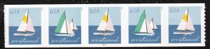 SC# 5749-5750 - (48c) - Sailboats - Postcard Rate - MNH PNC Strip of 5