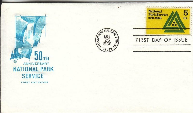 1966, 50th Anniv. National Park Service, HF, FDC (E7961)