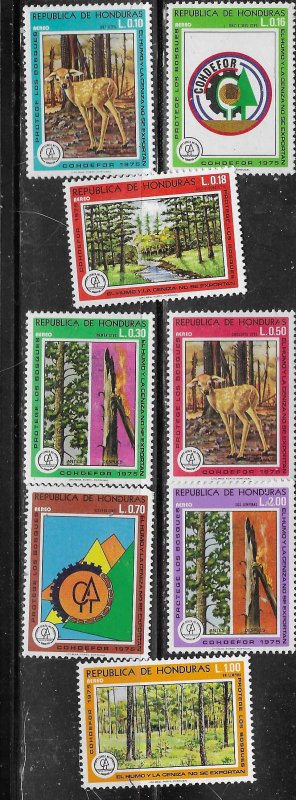 Honduras #C592-C599 Forest Protection (MNH) CV $9.50