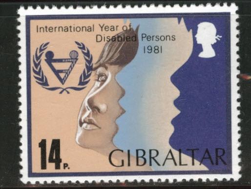 Gibraltar Scott 413 MNH** Disabled persons stamp 1981