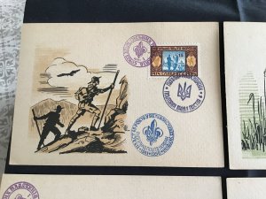 1956 Ukrainian Scouting Postcards
