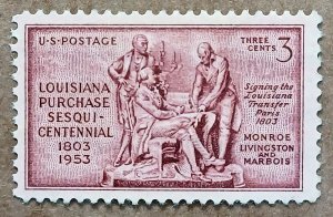 United States #1020 3c Louisiana Purchase Sesquicentennial MNH (1953)