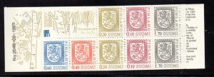 Finland Sc 712a 1987 Coat of Arms stamp booklet pane mint NH