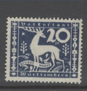 Wurttemberg Scott O55 mint