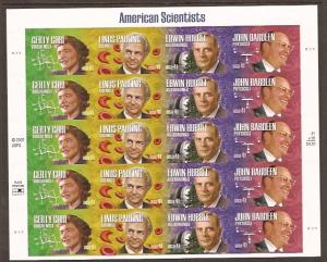 #4224 American Scientists Full Sheet Mint NH