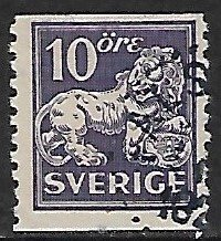 Sweden # 119 - Heraldic Lion - used.....{KR1}