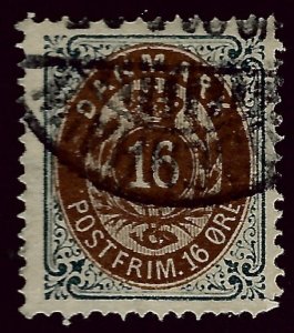 Denmark SC#30 Used F-VF...Very Collectible!