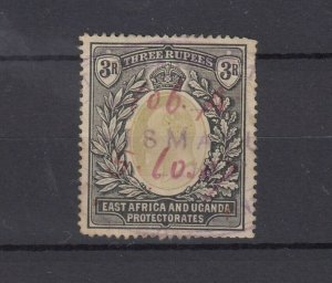 East Africa Uganda KEVII 1907 3R SG28 Fine Used JK9976 