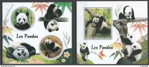 2018 Pandas Wild Animals Fauna 1+1 ** Ja188