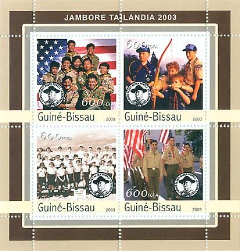 GUINEA BISSAU 2003 SHEET BADEN POWELL SCOUTS JAMBOREE THAILAND