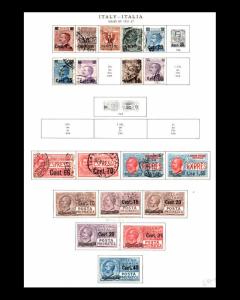 VINTAGE: ITALY 1901-34 MOSTLY USD LH SCOTT #  ASST LOT $875 LOT #VSW1901