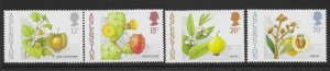 ASCENSION SG424/7 1987 EDIBLE BUSH FRUITS SET MNH