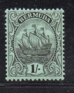 Bermuda Sc 48 1912 1/ black Caravel stamp mint