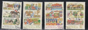 Australia # 1019-1022, Agriculture Shows, Used, 1/2 Cat,