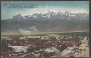 USA 1920 Leadville Colorado  Town View  PPC Used DEL NORTE  PPC G101754