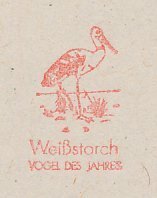 Meter cut Germany 1995 Bird - Stork