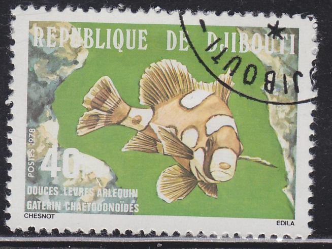 Djibouti 484 Harlequinfish 1978