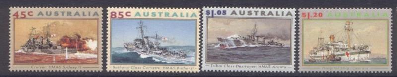 Australia 1315-8 MNH WWII, Warships