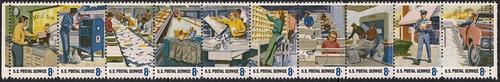 #1489-98 8 cent Postal Employees M OG NH EGRADED XF 94 XXF
