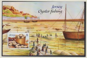Jersey 2014, ' Oyster Fishing' Miniature Sheet .  unmounted mint NHM