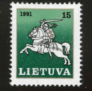 LITHUANIA LIETUVA Scott 380 MNH**  White Knight stamp