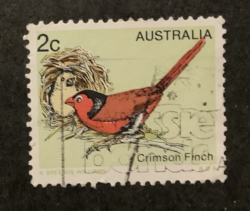 Australia 1979  Scott 714 used - 2c,  Birds,  Crimson Finch