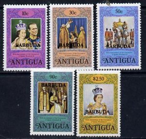 BARBUDA - 1978 - Coronation, 25th Anniv - Perf 5v Set - Mint Never Hinged