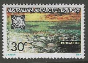 Australia Antarctic Territory  #L20 MNH single, 10th Anniv. Antarctic Treaty