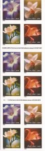US Stamp (34c) 2000 Flowers Booklet Pane of 20 Stamps Scott #3457e