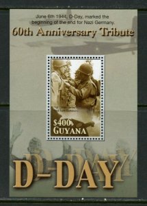 GHANA   60th ANNIVERSARY OF D-DAY SOUVENIR SHEET MINT NH