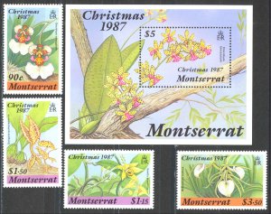 Montserrat Sc# 658-662 MNH 1987 Christmas