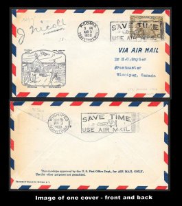CANADA First Flight Covers (34) all early mostly Postmaster signed