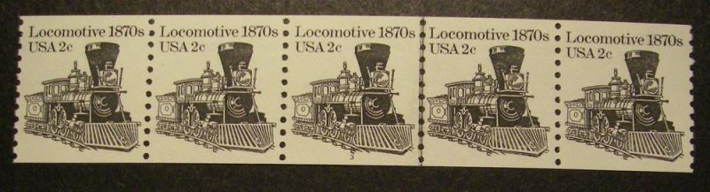 Scott 1897A, 2 cent Locomotive, PNC5 #3, MNH Transportation Coil Beauty