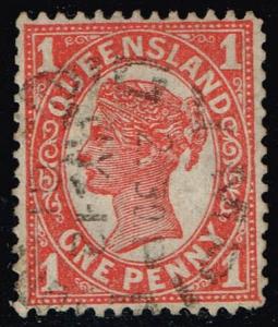 Australia-Queensland #113 Queen Victoria; Used (0.60)