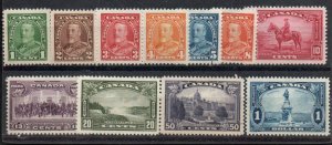 Canada 217-227 Set Mint hinged