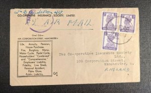 1943 FPO No R18 Eski Kifri Iraq Censored Airmail Cover to Manchester England