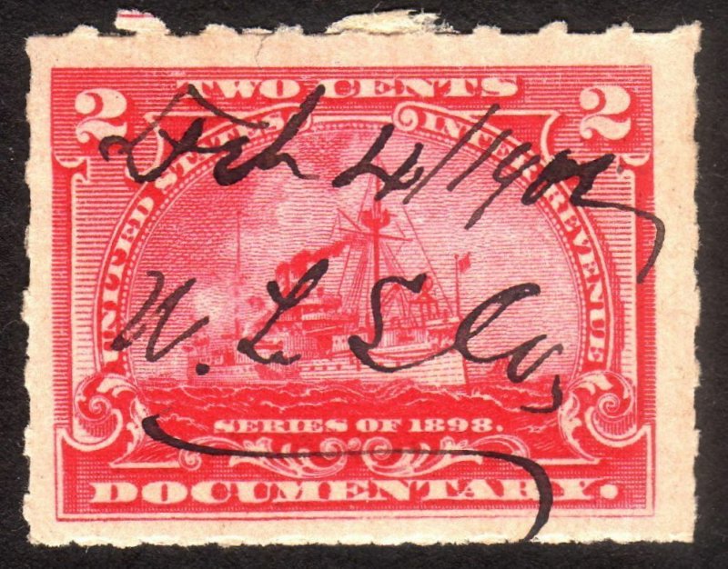 1898, US 2c, Documentary, Used, Sc R164