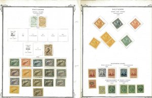 El Salvador Mint & Used Hinged on Old Scott Specialty Pages 1867-1952