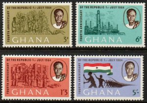 Ghana Sc #167-170 MNH