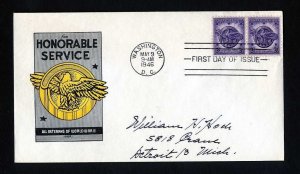 # 940 First Day Cover addressed with Ioor cachet dated 5-9-1946 - # 1