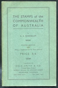 CATALOGUES Australia Stamps of the Commonwealth of Australia by Rosenblum.