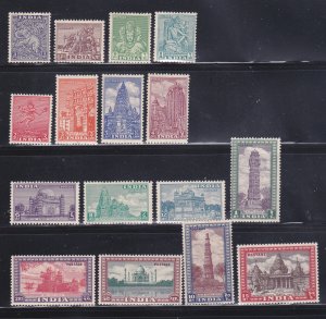 India 207-222 Set MH Various