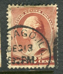 USA; 1870s early Presidential Series used 2c. value fair Postmark